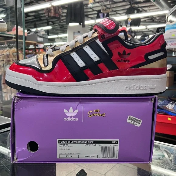 Adidas Forum Low The Simpsons Duffman Size 10 - Picture 3 of 9